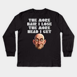 Hairloss humour gift Kids Long Sleeve T-Shirt